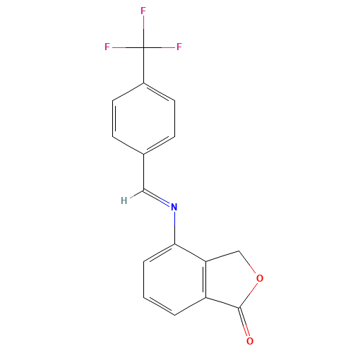 4-[[4-(trifluoromethyl)phenyl]methylideneamino]-3H-2-benzofuran-1-one (CAS: 1207454-88-3) - Related Chemical Product