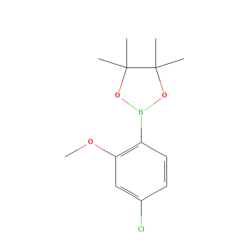 2-(4-chloro-2-methoxyphenyl)-4,4,5,5-tetramethyl-1,3,2-dioxaborolane (CAS: 866141-76-6) - Related Chemical Product