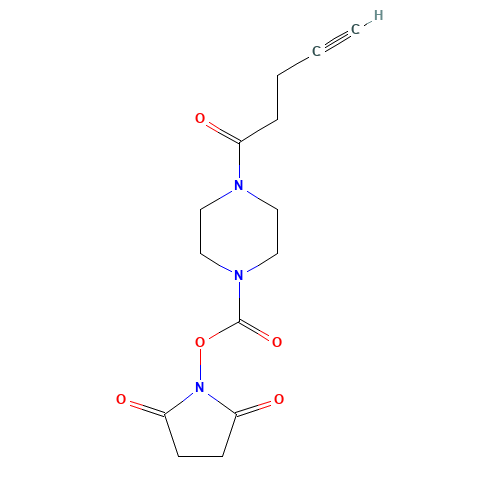 (2,5-dioxopyrrolidin-1-yl) 4-pent-4-ynoylpiperazine-1-carboxylate (CAS: 1443642-76-9) - Related Chemical Product