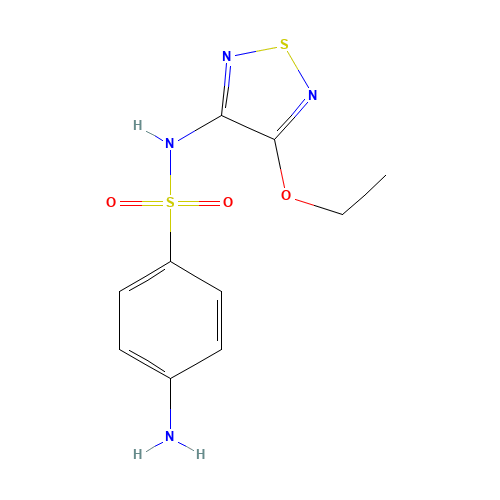 4-amino-N-(4-ethoxy-1,2,5-thiadiazol-3-yl)benzenesulfonamide (CAS: 13369-07-8) - Related Chemical Product