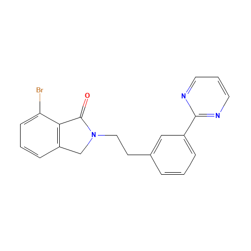 7-bromo-2-[2-(3-pyrimidin-2-ylphenyl)ethyl]-3H-isoindol-1-one (CAS: 1417190-47-6) - Related Chemical Product