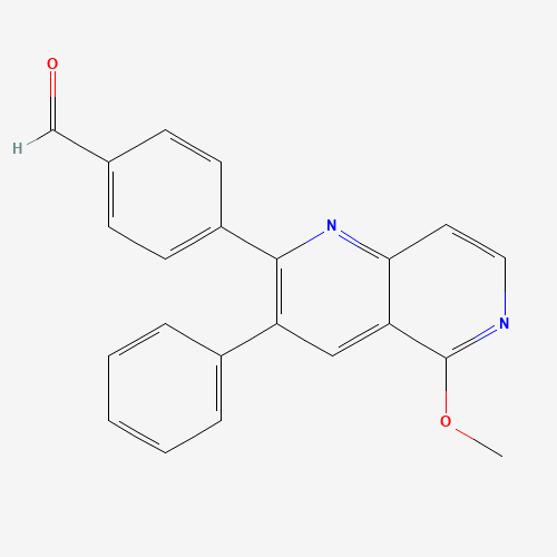 4-(5-methoxy-3-phenyl-1,6-naphthyridin-2-yl)benzaldehyde (CAS: 893423-67-1) - Related Chemical Product