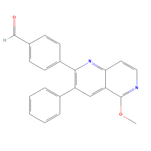 4-(5-methoxy-3-phenyl-1,6-naphthyridin-2-yl)benzaldehyde (CAS: 893423-67-1) - Related Chemical Product