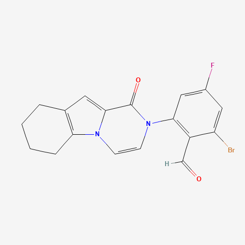 2-bromo-4-fluoro-6-(1-oxo-6,7,8,9-tetrahydropyrazino[1,2-a]indol-2-yl)benzaldehyde (CAS: 1433990-33-0) - Related Chemical Product