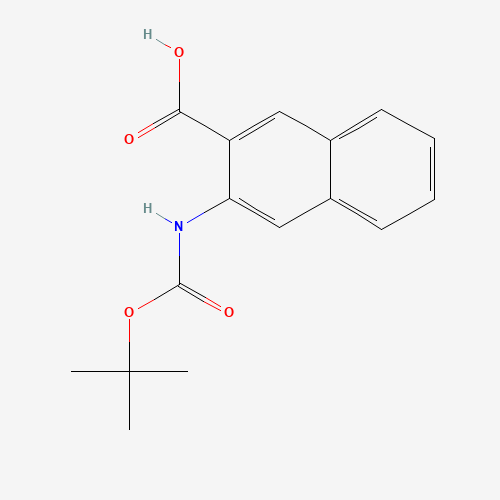 3-[(2-methylpropan-2-yl)oxycarbonylamino]naphthalene-2-carboxylic acid (CAS: 887242-59-3) - Related Chemical Product