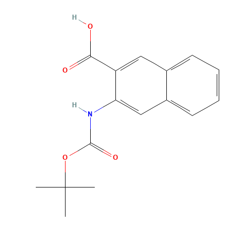 3-[(2-methylpropan-2-yl)oxycarbonylamino]naphthalene-2-carboxylic acid (CAS: 887242-59-3) - Related Chemical Product