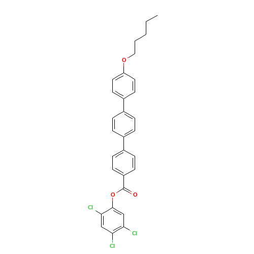 (2,4,5-trichlorophenyl) 4-[4-(4-pentoxyphenyl)phenyl]benzoate (CAS: 158937-65-6) - Related Chemical Product