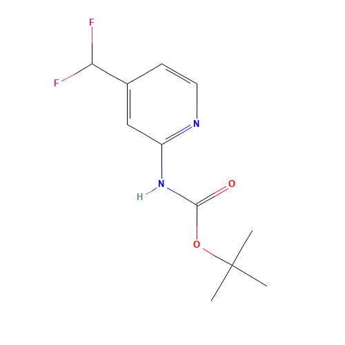tert-butyl N-[4-(difluoromethyl)pyridin-2-yl]carbamate (CAS: 1419221-63-8) - Related Chemical Product