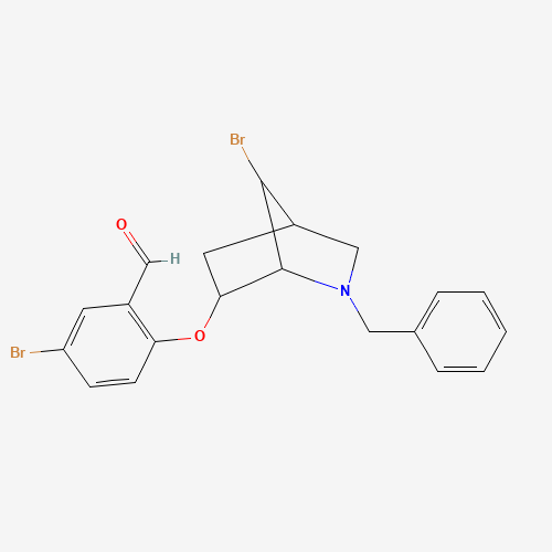 2-[(3-benzyl-7-bromo-3-azabicyclo[2.2.1]heptan-5-yl)oxy]-5-bromobenzaldehyde (CAS: 295787-41-6) - Related Chemical Product