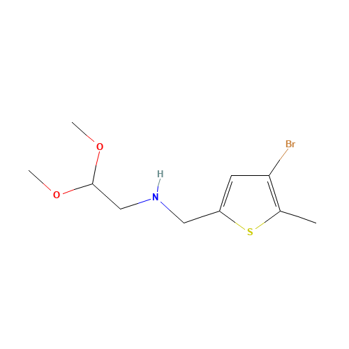 N-[(4-bromo-5-methylthiophen-2-yl)methyl]-2,2-dimethoxyethanamine (CAS: 943606-34-6) - Related Chemical Product