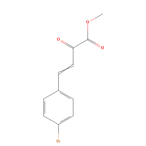 methyl 4-(4-bromophenyl)-2-oxobut-3-enoate (CAS: 104093-34-7) - Chemical Structure and Molecular Formula 