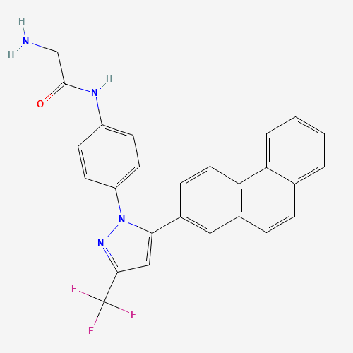 2-amino-N-[4-[5-phenanthren-2-yl-3-(trifluoromethyl)pyrazol-1-yl]phenyl]acetamide (CAS: 742112-33-0) - Related Chemical Product