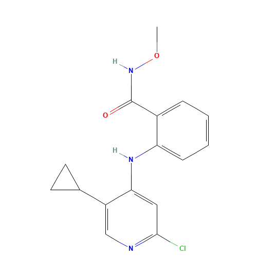 2-[(2-chloro-5-cyclopropylpyridin-4-yl)amino]-N-methoxybenzamide (CAS: 1184931-58-5) - Related Chemical Product