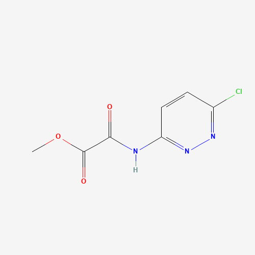 methyl 2-[(6-chloropyridazin-3-yl)amino]-2-oxoacetate (CAS: 480450-81-5) - Chemical Structure and Molecular Formula 