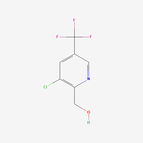 [3-chloro-5-(trifluoromethyl)pyridin-2-yl]methanol (CAS: 1033463-31-8) - Chemical Structure and Molecular Formula 