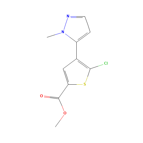 methyl 5-chloro-4-(2-methylpyrazol-3-yl)thiophene-2-carboxylate (CAS: 1047630-52-3) - Related Chemical Product