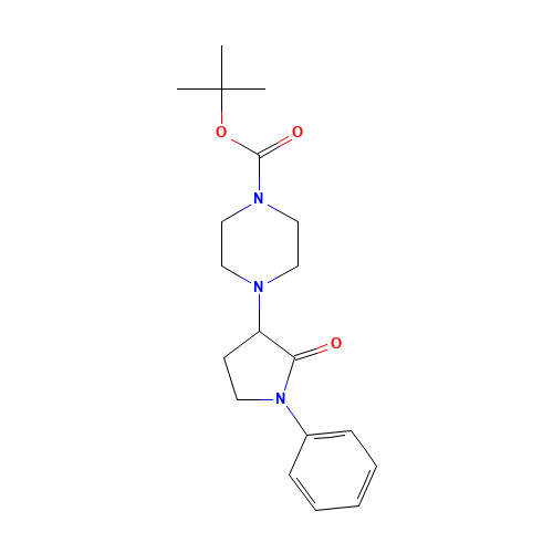 tert-butyl 4-(2-oxo-1-phenylpyrrolidin-3-yl)piperazine-1-carboxylate (CAS: 1269430-95-6) - Related Chemical Product