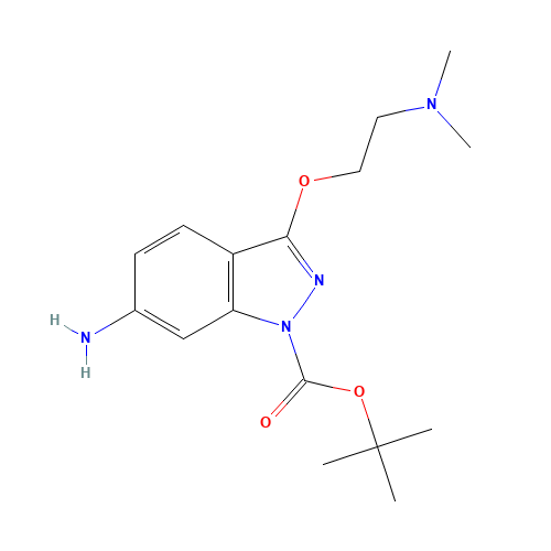 tert-butyl 6-amino-3-[2-(dimethylamino)ethoxy]indazole-1-carboxylate (CAS: 454482-10-1) - Related Chemical Product