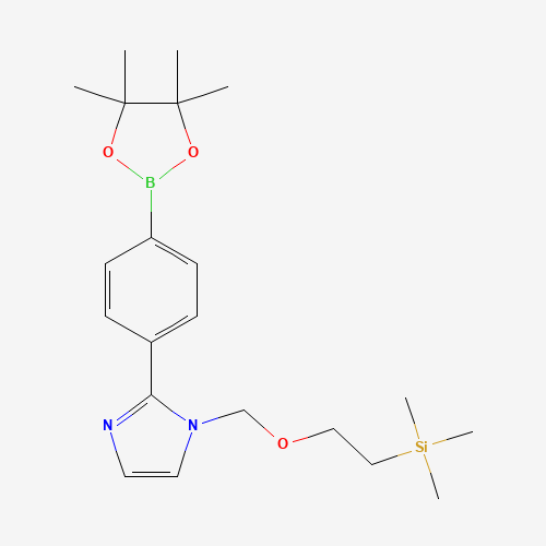 trimethyl-[2-[[2-[4-(4,4,5,5-tetramethyl-1,3,2-dioxaborolan-2-yl)phenyl]imidazol-1-yl]methoxy]ethyl]silane (CAS: 1269646-23-2) - Related Chemical Product