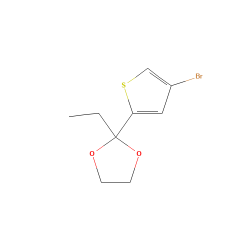 2-(4-bromothiophen-2-yl)-2-ethyl-1,3-dioxolane (CAS: 341555-91-7) - Related Chemical Product