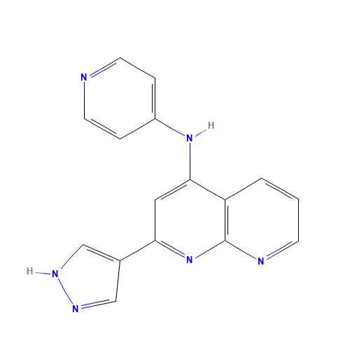 2-(1H-pyrazol-4-yl)-N-pyridin-4-yl-1,8-naphthyridin-4-amine (CAS: 1330531-65-1) - Related Chemical Product