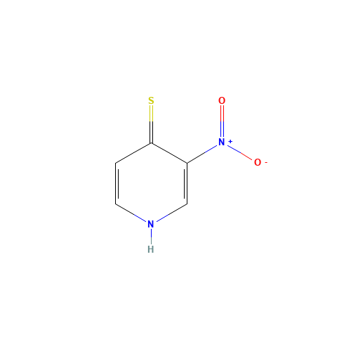 3-nitro-1H-pyridine-4-thione (CAS: 98382-93-5) - Chemical Structure and Molecular Formula 