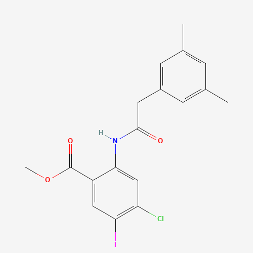 methyl 4-chloro-2-[[2-(3,5-dimethylphenyl)acetyl]amino]-5-iodobenzoate (CAS: 199861-83-1) - Related Chemical Product