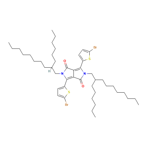 1,4-bis(5-bromothiophen-2-yl)-2,5-bis(2-hexyldecyl)pyrrolo[3,4-c]pyrrole-3,6-dione (CAS: 1000623-98-2) - Related Chemical Product