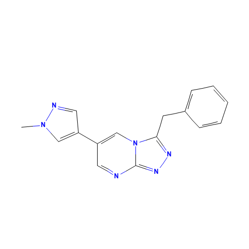 3-benzyl-6-(1-methylpyrazol-4-yl)-[1,2,4]triazolo[4,3-a]pyrimidine (CAS: 1231943-11-5) - Related Chemical Product