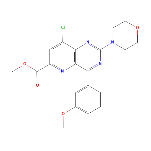 methyl 8-chloro-4-(3-methoxyphenyl)-2-morpholin-4-ylpyrido[3,2-d]pyrimidine-6-carboxylate (CAS: 1240122-82-0) - Related Chemical Product