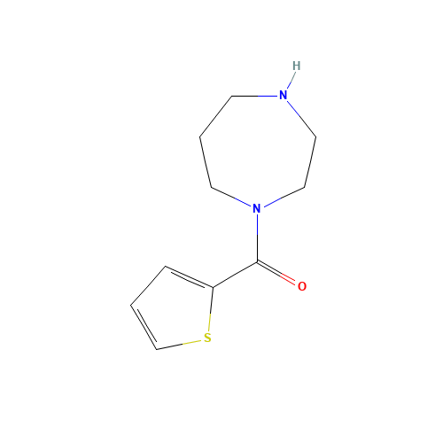 1,4-diazepan-1-yl(thiophen-2-yl)methanone (CAS: 683274-51-3) - Chemical Structure and Molecular Formula 