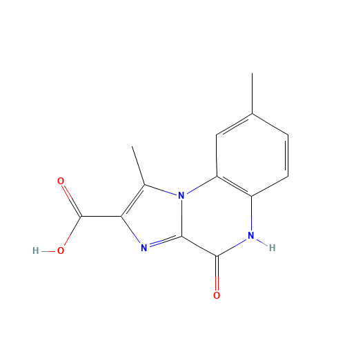 1,8-dimethyl-4-oxo-5H-imidazo[1,2-a]quinoxaline-2-carboxylic acid (CAS: 164329-73-1) - Related Chemical Product