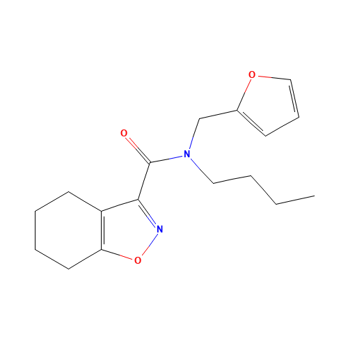 N-butyl-N-(furan-2-ylmethyl)-4,5,6,7-tetrahydro-1,2-benzoxazole-3-carboxamide (CAS: 932548-07-7) - Related Chemical Product