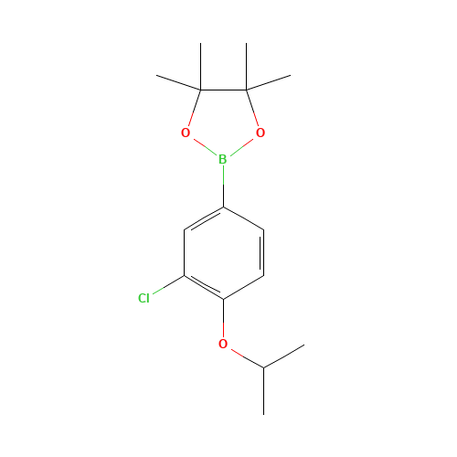 2-(3-chloro-4-propan-2-yloxyphenyl)-4,4,5,5-tetramethyl-1,3,2-dioxaborolane (CAS: 1260023-79-7) - Related Chemical Product