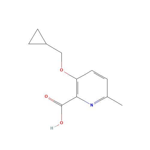 3-(cyclopropylmethoxy)-6-methylpyridine-2-carboxylic acid (CAS: 1233520-10-9) - Related Chemical Product