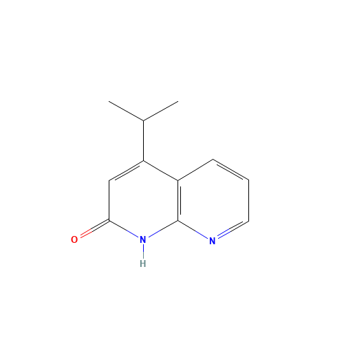 4-propan-2-yl-1H-1,8-naphthyridin-2-one (CAS: 1285387-90-7) - Chemical Structure and Molecular Formula 