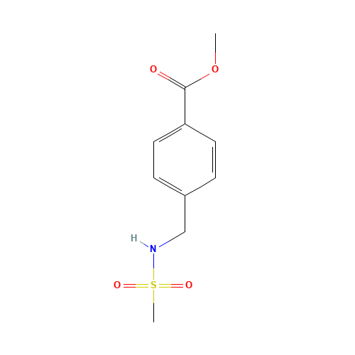 methyl 4-(methanesulfonamidomethyl)benzoate (CAS: 152122-32-2) - Chemical Structure and Molecular Formula 