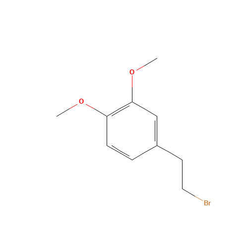 4-(2-bromoethyl)-1,2-dimethoxybenzene (CAS: 40173-90-8) - Chemical Structure and Molecular Formula 