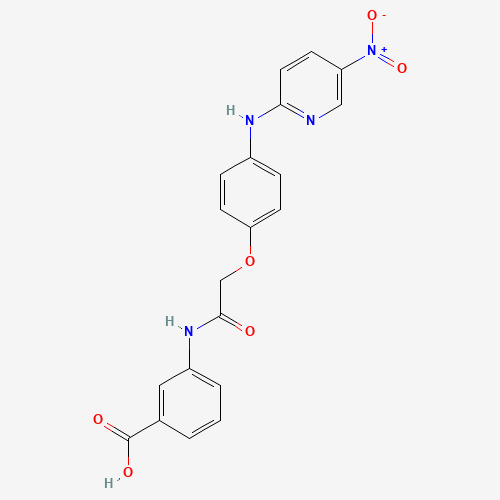 3-[[2-[4-[(5-nitropyridin-2-yl)amino]phenoxy]acetyl]amino]benzoic acid (CAS: 649774-08-3) - Related Chemical Product