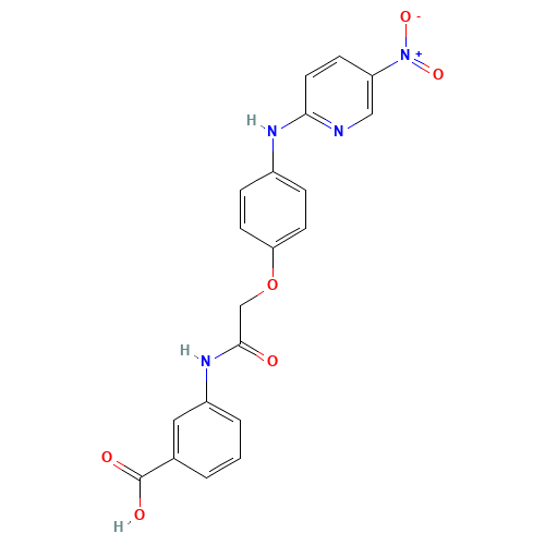 3-[[2-[4-[(5-nitropyridin-2-yl)amino]phenoxy]acetyl]amino]benzoic acid (CAS: 649774-08-3) - Related Chemical Product