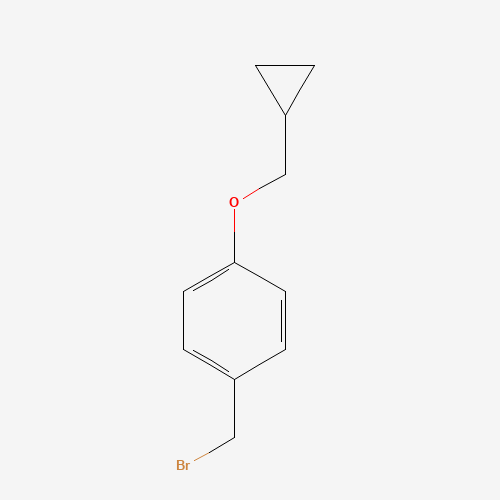 1-(bromomethyl)-4-(cyclopropylmethoxy)benzene (CAS: 561313-86-8) - Chemical Structure and Molecular Formula 