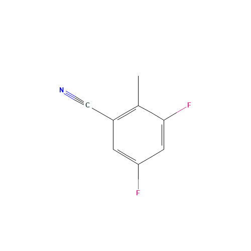 3,5-difluoro-2-methylbenzonitrile (CAS: 1003708-74-4) - Chemical Structure and Molecular Formula 