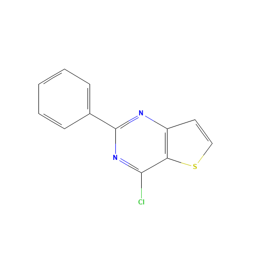 4-chloro-2-phenylthieno[3,2-d]pyrimidine (CAS: 214417-22-8) - Chemical Structure and Molecular Formula 
