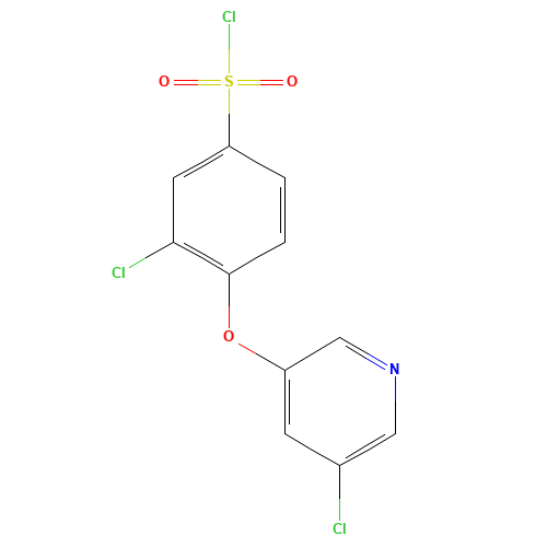 3-chloro-4-(5-chloropyridin-3-yl)oxybenzenesulfonyl chloride (CAS: 315226-91-6) - Related Chemical Product