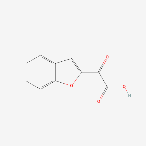 2-(1-benzofuran-2-yl)-2-oxoacetic acid (CAS: 39685-86-4) - Chemical Structure and Molecular Formula 