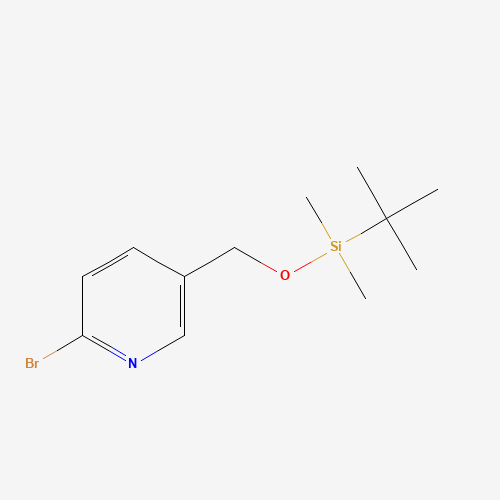 (6-bromopyridin-3-yl)methoxy-tert-butyl-dimethylsilane (CAS: 145733-53-5) - Chemical Structure and Molecular Formula 