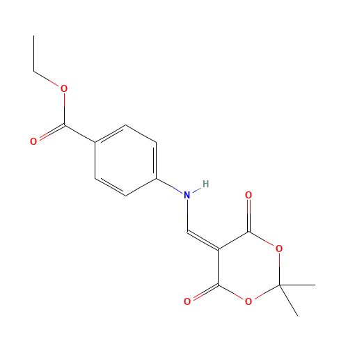 ethyl 4-[(2,2-dimethyl-4,6-dioxo-1,3-dioxan-5-ylidene)methylamino]benzoate (CAS: 205810-04-4) - Related Chemical Product