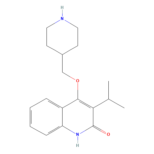 4-(piperidin-4-ylmethoxy)-3-propan-2-yl-1H-quinolin-2-one (CAS: 1263051-55-3) - Related Chemical Product