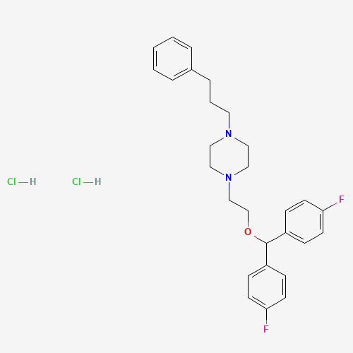 1-[2-[bis(4-fluorophenyl)methoxy]ethyl]-4-(3-phenylpropyl)piperazine;dihydrochloride (CAS: 67469-78-7) - Related Chemical Product