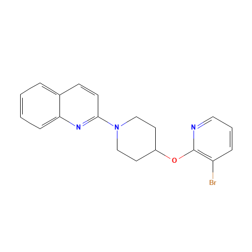 2-[4-(3-bromopyridin-2-yl)oxypiperidin-1-yl]quinoline (CAS: 1350607-45-2) - Related Chemical Product